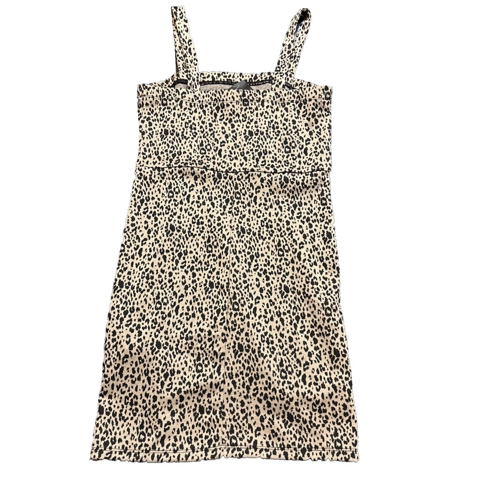 Forever 21 Y2K Leopard Print Bodycon Dress Womens Medium Mob Wife NWT Animal - Picture 3 of 7